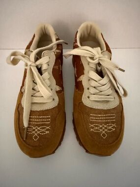 Roper Brown and Cream Athletic Sneakers